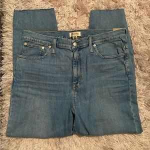 MADEWELL high rise slim crop boy jean
